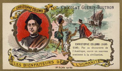Christoph Kolumbus, genuesischer Entdecker (Chromolithografie) von French School