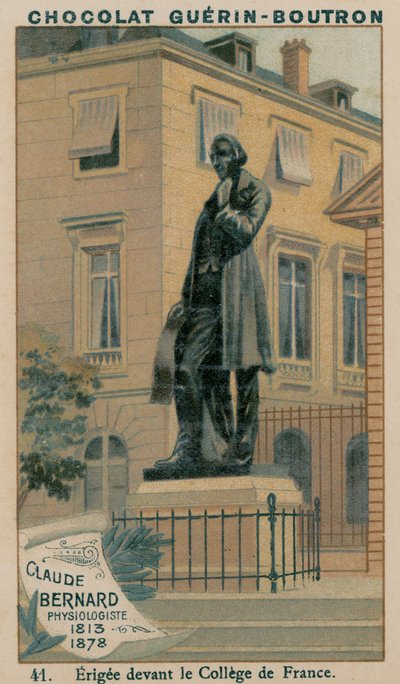 Claude Bernard, Physiologe, 1813-1878, errichtet vor dem College de France von French School