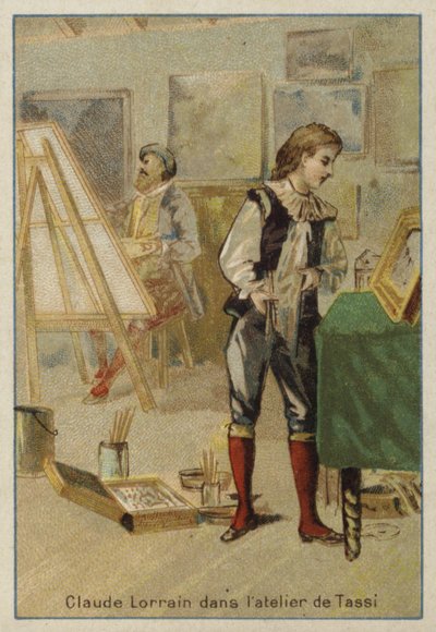 Claude Lorrain, französischer Maler, im Atelier von Agostino Tassi, Rom von French School