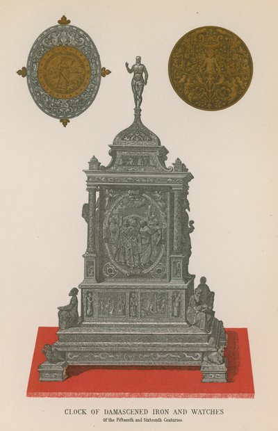 Uhr aus Damaststahl und Uhren von French School