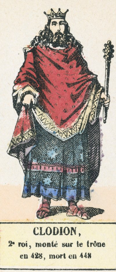 Clodion, 2. König, bestieg den Thron 428, gestorben 448 von French School