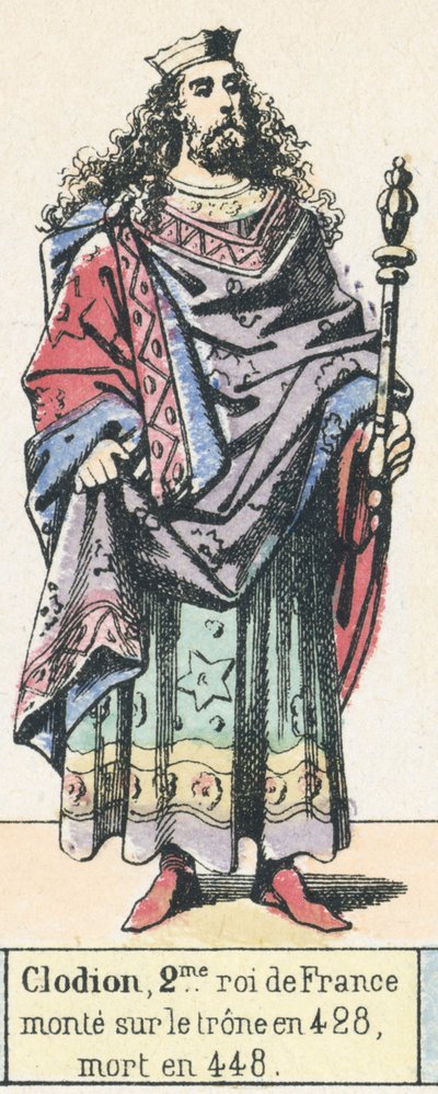 Chlodion, 2. König von Frankreich, bestieg den Thron 428, starb 448 von French School