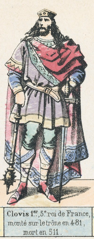 Chlodwig I., 5. König von Frankreich, bestieg den Thron 481, gestorben 511 von French School