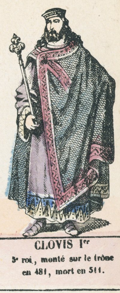 Chlodwig I., 5. König, bestieg den Thron 481, gestorben 511 von French School