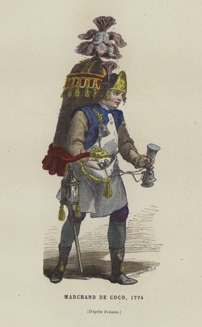 Kokosnussverkäufer, 1774 von French School