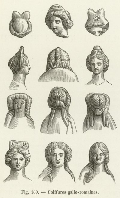 Gallorömische Frisuren von French School