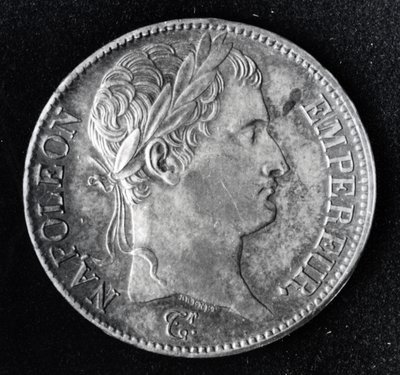 Münze mit Napoleon I. (Metall) von French School