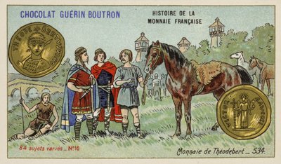 Münze von Theudebert I., 534 von French School