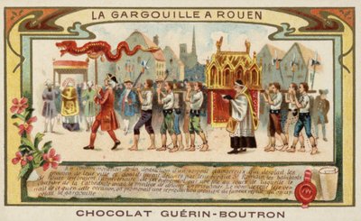 Gedenken an die Befreiung von Rouen von der Gargouille durch St. Romanus von French School