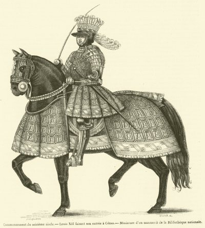 Anfang des sechzehnten Jahrhunderts, Ludwig XII. zieht in Genua ein von French School