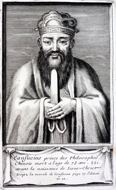 Konfuzius, antiker chinesischer Philosoph von French School