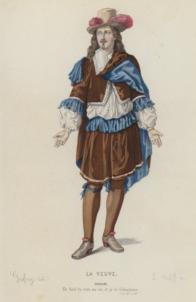 Corneille, La Veuve, Akt III, Szene III von French School