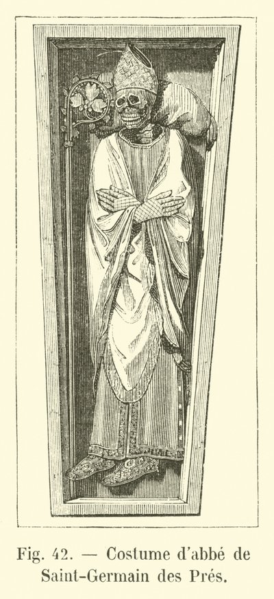 Kostüm des Abtes von Saint-Germain des Prés von French School