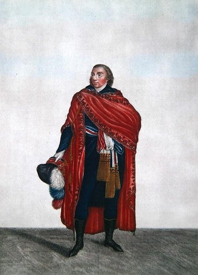Kostüm eines Volksvertreters während der Direktorialzeit, ca. 1797 von French School