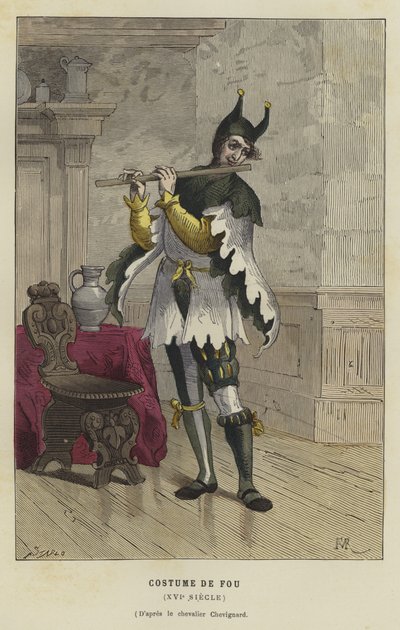 Kostüm eines Narren, 16. Jahrhundert von French School