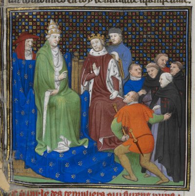 Die Templer vor Philippe IV und Papst Clemens V, aus 