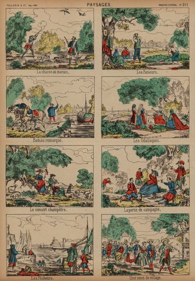 Landschaftsszenen von French School