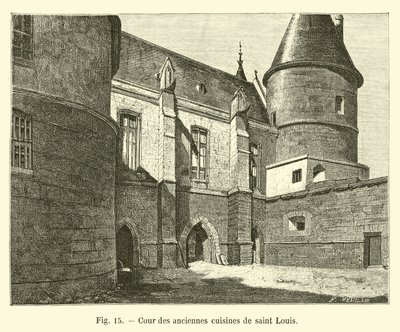 Hof der alten Küchen von Saint Louis von French School