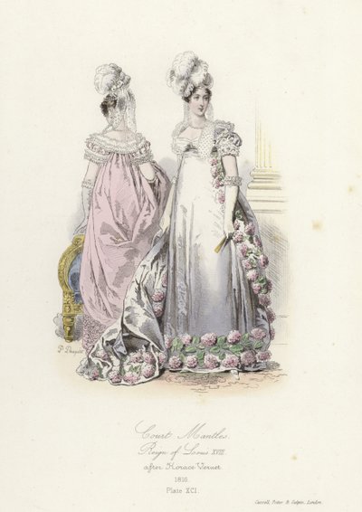 Hofmäntel, Regierungszeit von Ludwig XVIII. von Frankreich von French School