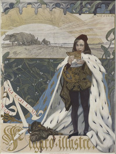 Titelblatt von Figaro Illustre, Januar 1898 von French School
