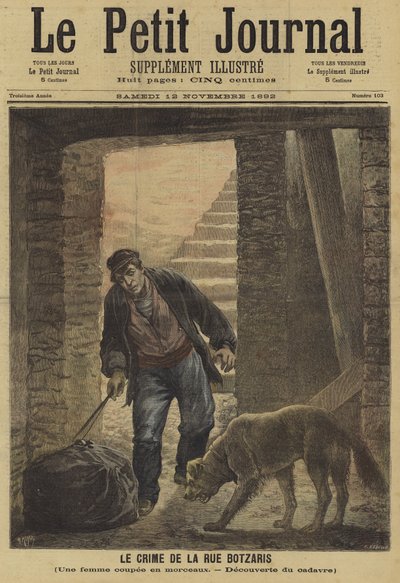 Titelblatt von Le Petit Journal, 12. November 1892 von French School