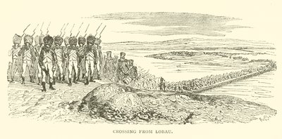 Überquerung von Lobau (Gravur) von French School