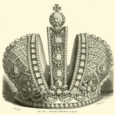 Krone von Elisabeth von Russland von French School