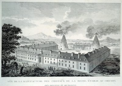 Kristallwerke von Königin Marie Antoinette in Creusot bei Moncenis in Burgund von French School
