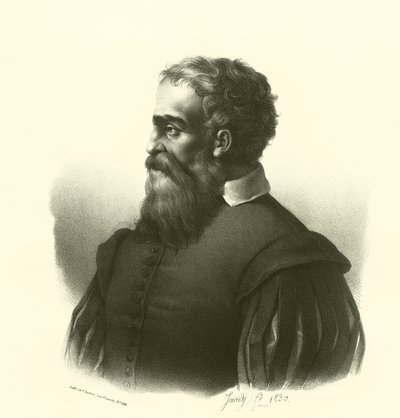 Daniele da Volterra, Porträt (Gravur) von French School