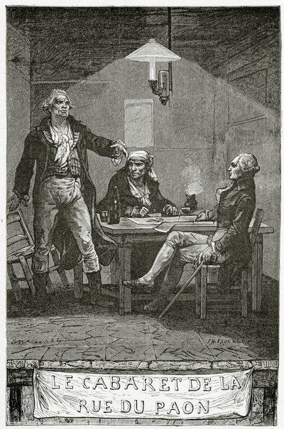 Danton, Marat, Robespierre - Illustration aus Quatre Vingt Treize von French School