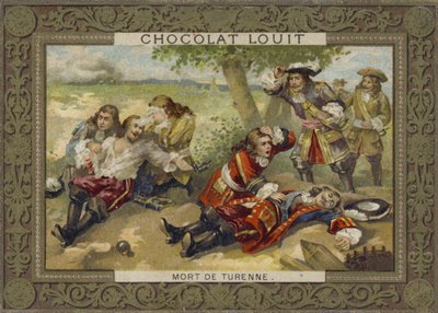 Tod von Marschall Turenne in der Schlacht von Salzbach, 27. Juli 1675 von French School