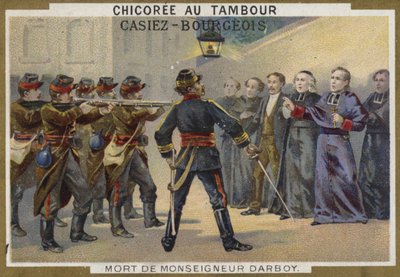 Tod von Monsignore Darboy, Erzbischof von Paris, 1871 von French School