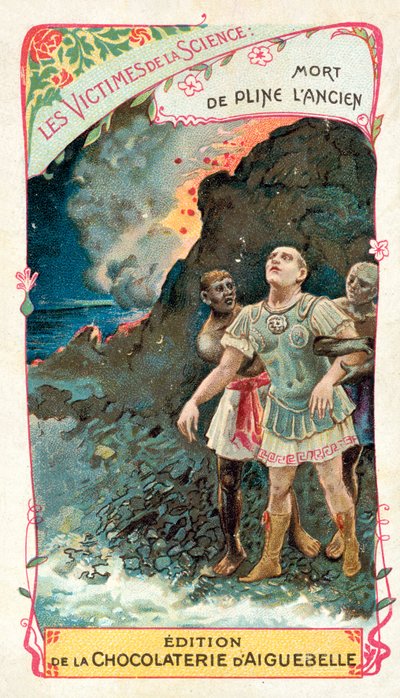 Tod des Plinius des Älteren beim Ausbruch des Vesuvs, 79 von French School