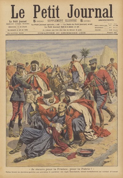 Tod eines französischen Kolonialsoldaten von French School