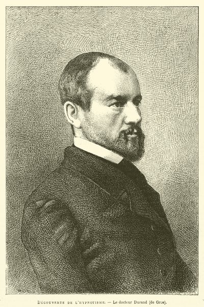 Entdeckung des Hypnotismus, Dr. Durand, de Gros von French School