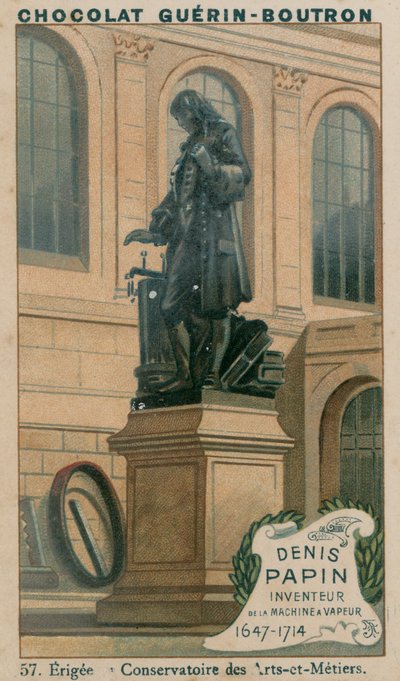 Denis Papin, Erfinder der Dampfmaschine, 1647-1714, errichtet im Conservatoire des Arts-et-Métiers von French School