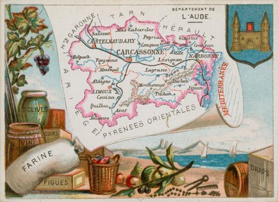 Departement Aude in Südzentralfrankreich von French School