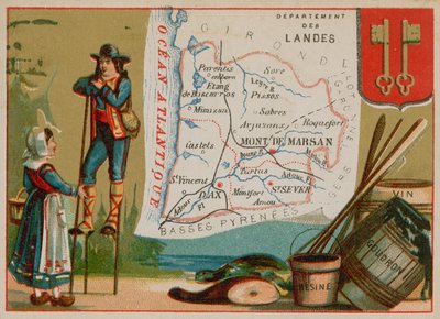 Departement Landes in Südfrankreich von French School