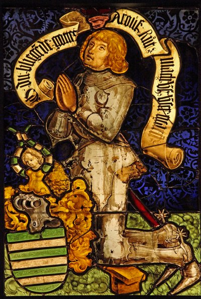 Jacques de Fleckenstein als Stifter, ursprünglich aus den Niederlanden von French School