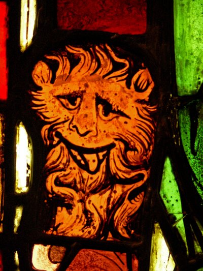 Darstellung eines Löwen im St. Petrus Panel: aus der Kapelle des Schlosses, Rouen? von French School