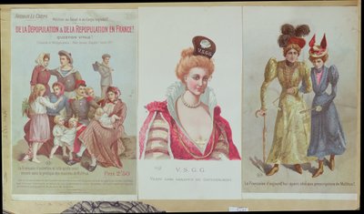Entvölkerung und Wiederbevölkerung in Frankreich, Broschüre von Arthur Le Creps gegen den Malthusianismus, 1895 von French School