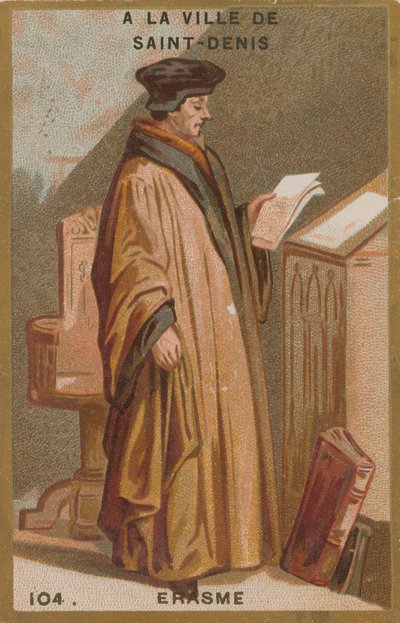 Desiderius Erasmus, niederländischer Gelehrter und Theologe des 15./16. Jahrhunderts von French School