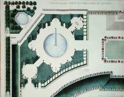 Detail der Gärten von Marly von French School