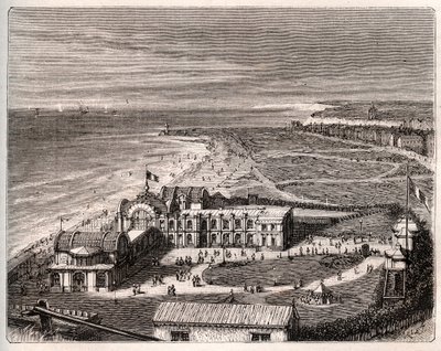 Dieppe - Normandie - Gravur in „La France illustree: geographie, histoire, administration statistique“ von V.A. Malt-Brown. 1884 von French School