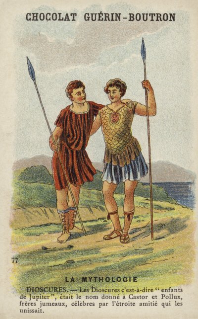 Dioskuren, d.h. Kastor und Pollux von French School