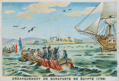 Landung Napoleons in Ägypten, 1798 von French School