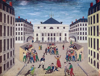Weinverteilung auf dem Place de l