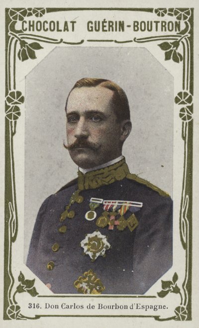 Don Carlos de Bourbon von Spanien von French School
