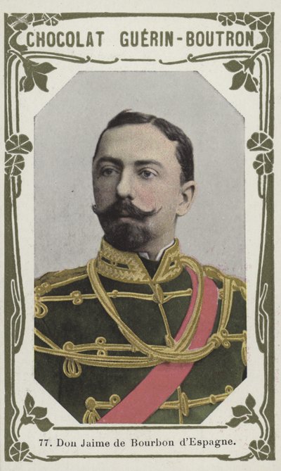 Don Jaime de Bourbon aus Spanien von French School
