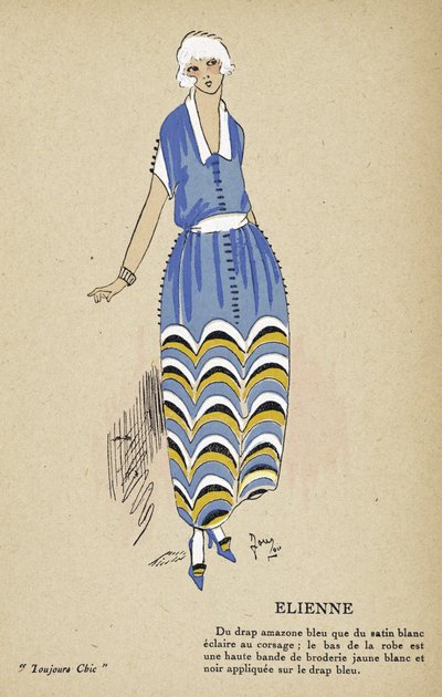 Elienne, aus Toujours Chic, veröffentlicht 1921-22 von French School